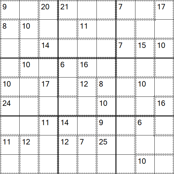 Killer Sudoku - Medio