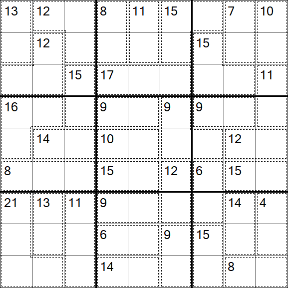 Killer Sudoku - Medio