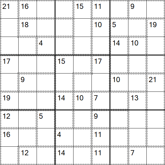 Killer Sudoku - Medio