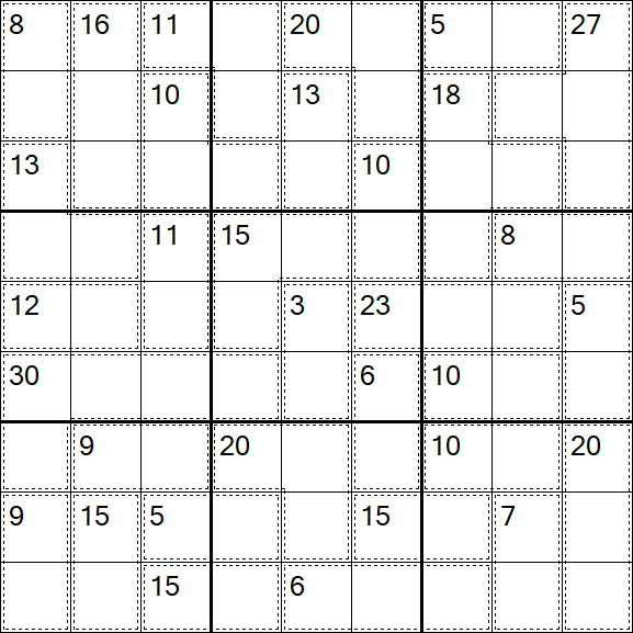 Killer Sudoku - Medio