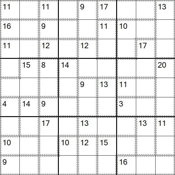 Killer Sudoku - Médio