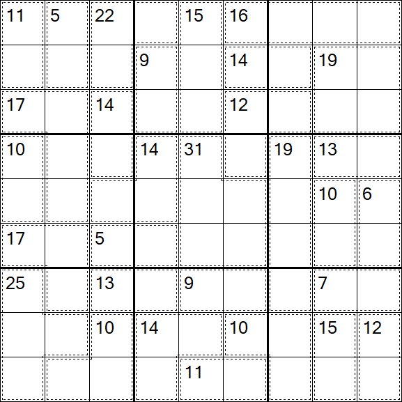 Killer Sudoku - Medio