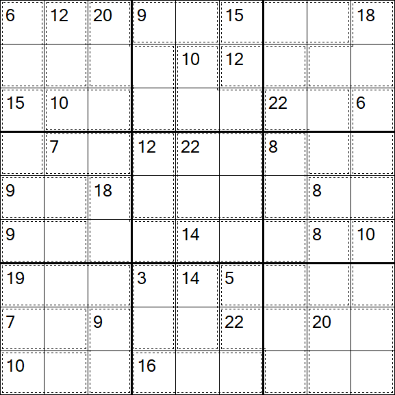 Killer Sudoku - Medio