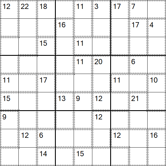 Killer Sudoku - Médio