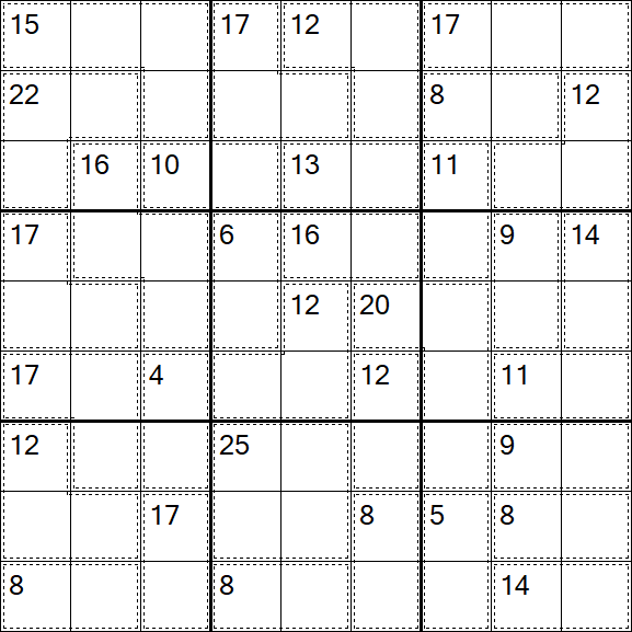 Killer Sudoku - Médio