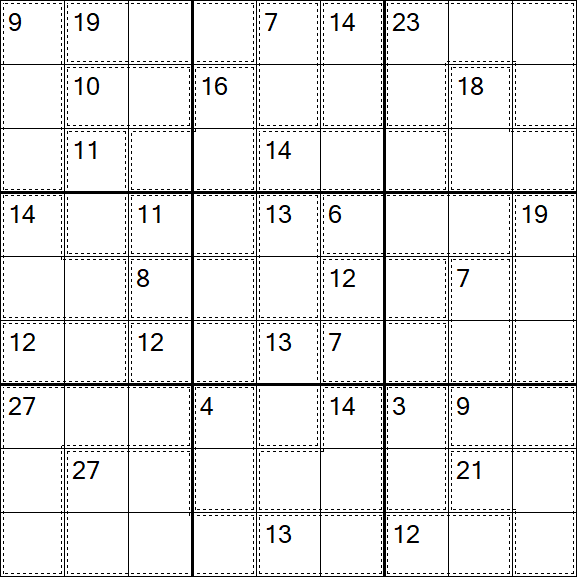 Killer Sudoku - Médio