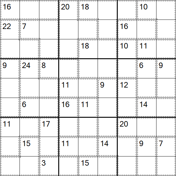 Killer Sudoku - Médio