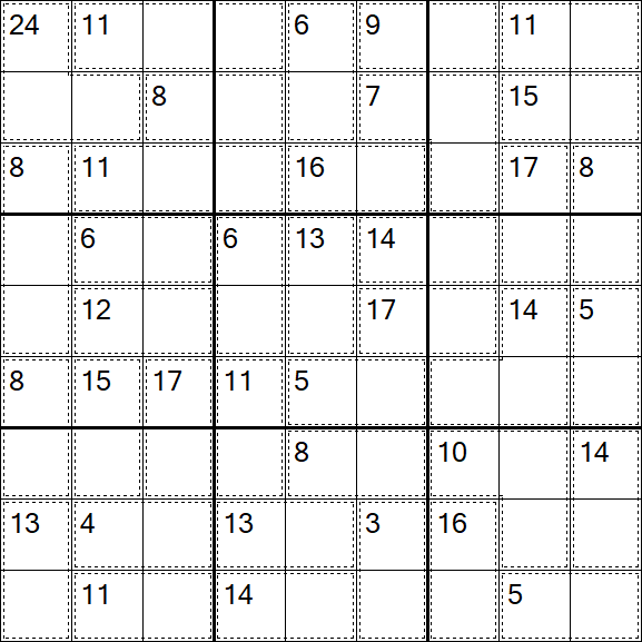 Killer Sudoku - Médio