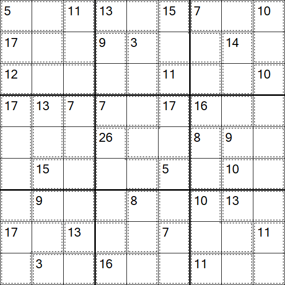 Killer Sudoku - Médio