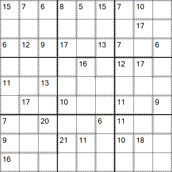 Killer Sudoku - Médio