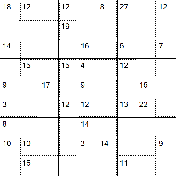 Killer Sudoku - Moyen
