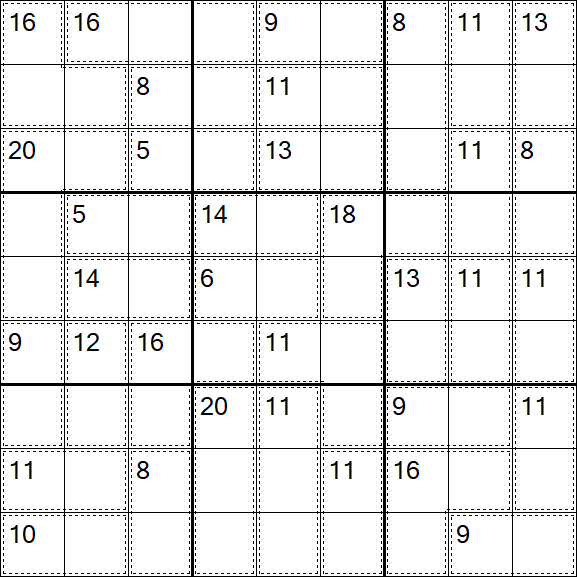 Killer Sudoku - Medio