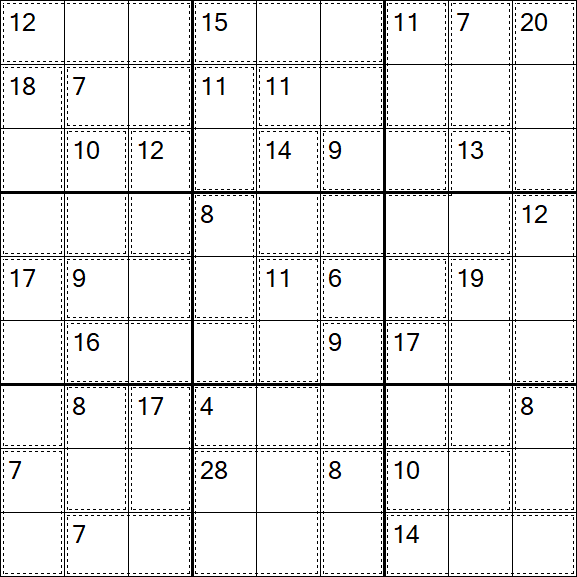 Killer Sudoku - Medio