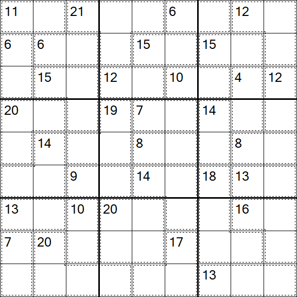 Killer Sudoku - Medium