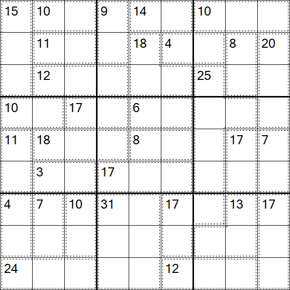 Killer Sudoku - Medium