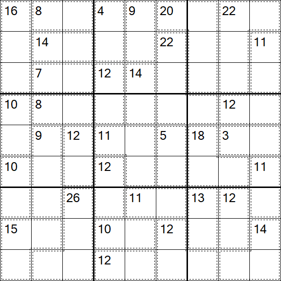 Killer Sudoku - Medio