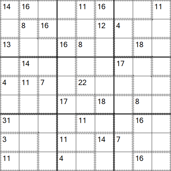 Killer Sudoku - Medium