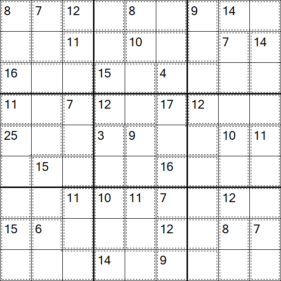 Killer Sudoku - Medium