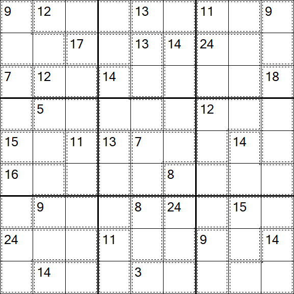 Killer Sudoku - Medio