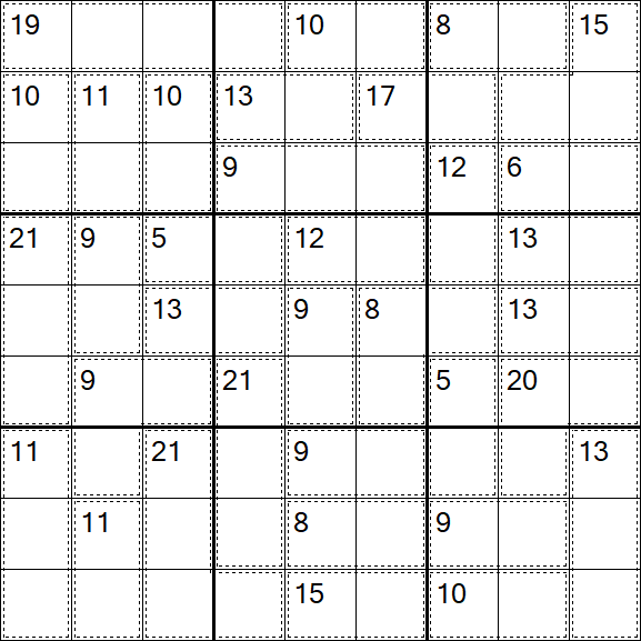 Killer Sudoku - Medio