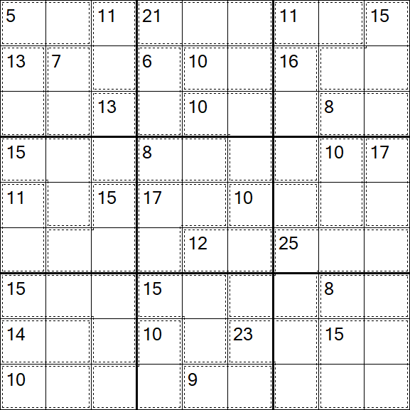 Killer Sudoku - Medium