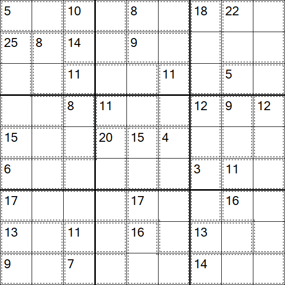 Killer Sudoku - Medium