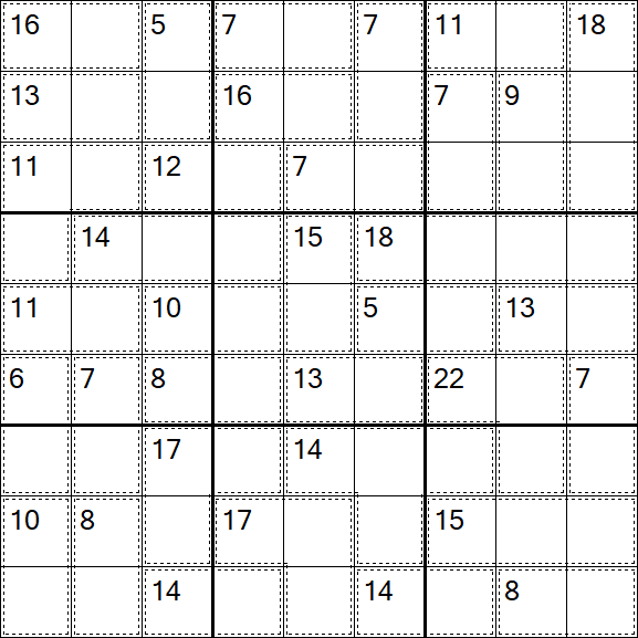 Killer Sudoku - Medium