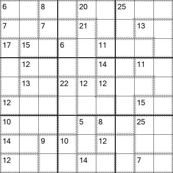 Killer Sudoku - Medium