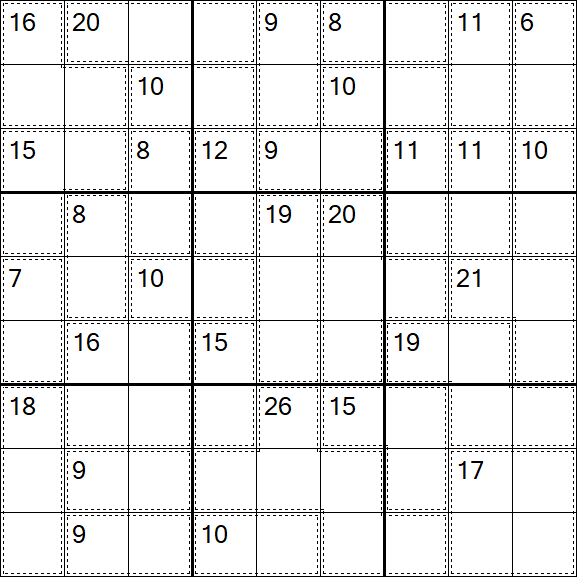 Killer Sudoku - Medium