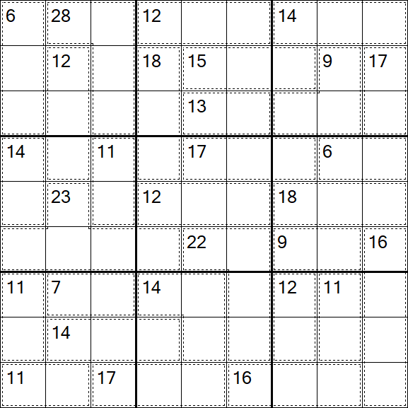 Killer Sudoku - Medium