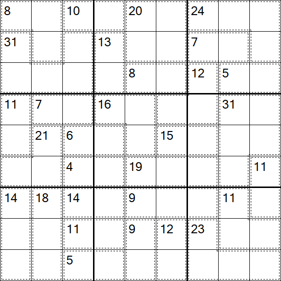 Killer Sudoku - Medium