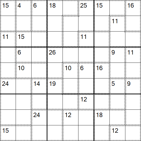 Killer Sudoku - Medium