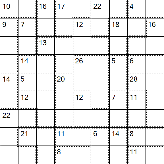 Killer Sudoku - Medium