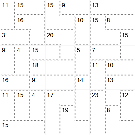 Killer Sudoku - Medium