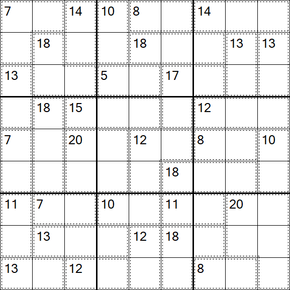 Killer Sudoku - Medium