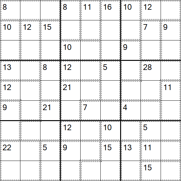 Killer Sudoku - Medium