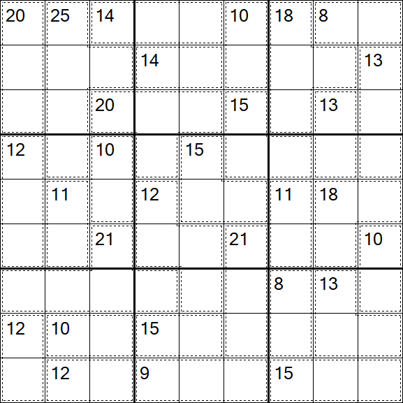 Killer Sudoku - Medium