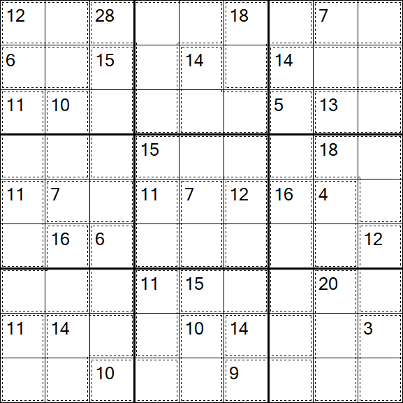 Killer Sudoku - Medium