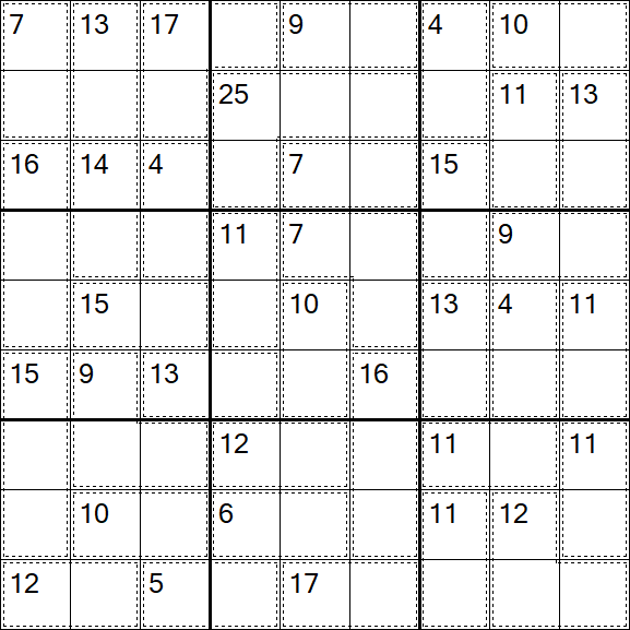 Killer Sudoku - Medium