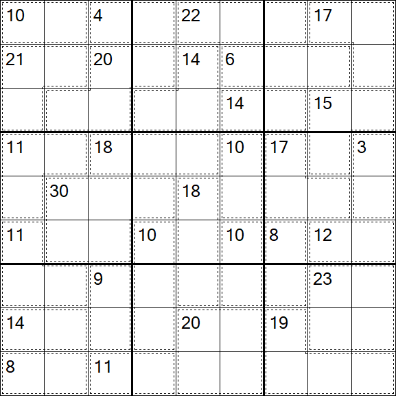 Killer Sudoku - Medium