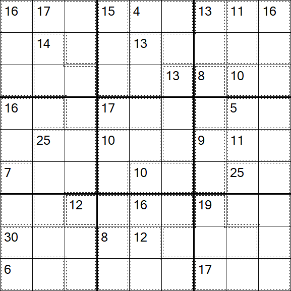 Killer Sudoku - Medium