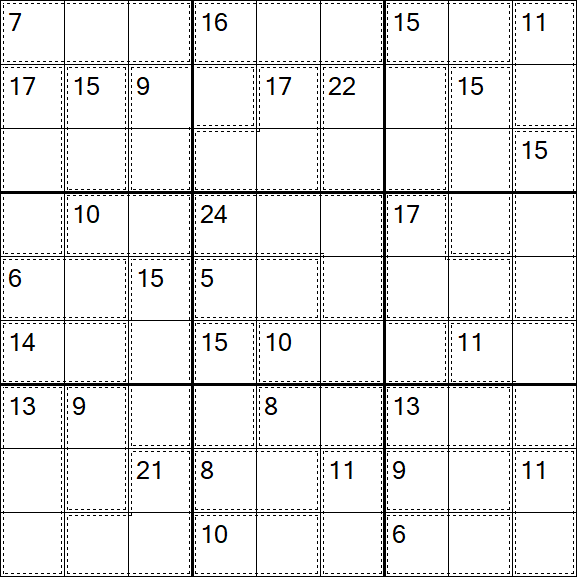 Killer Sudoku - Medium
