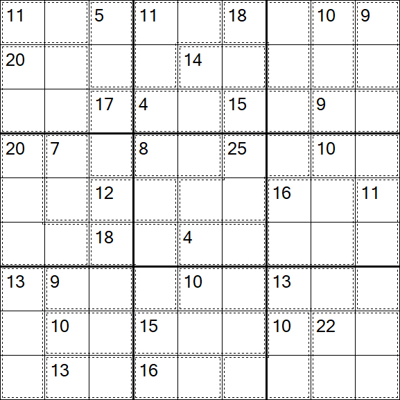 Killer Sudoku - Medium
