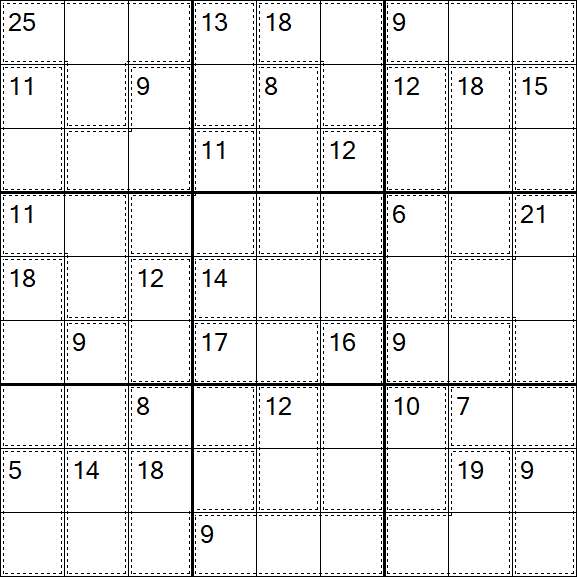 Killer Sudoku - Medium