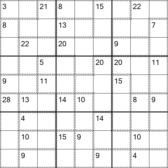 Killer Sudoku - Medium