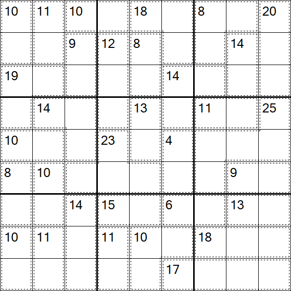 Killer Sudoku - Medium