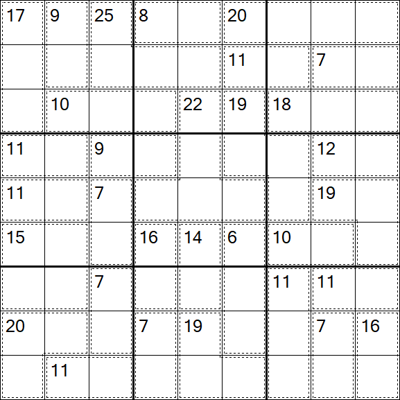 Killer Sudoku - Medium