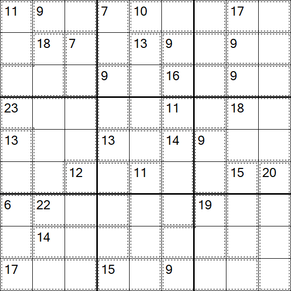 Killer Sudoku - Medium