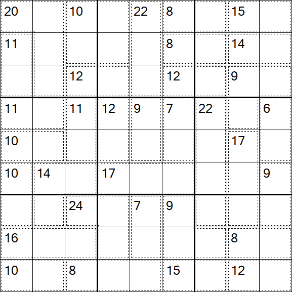 Killer Sudoku - Medium