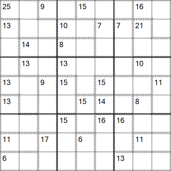 Killer Sudoku - Medium